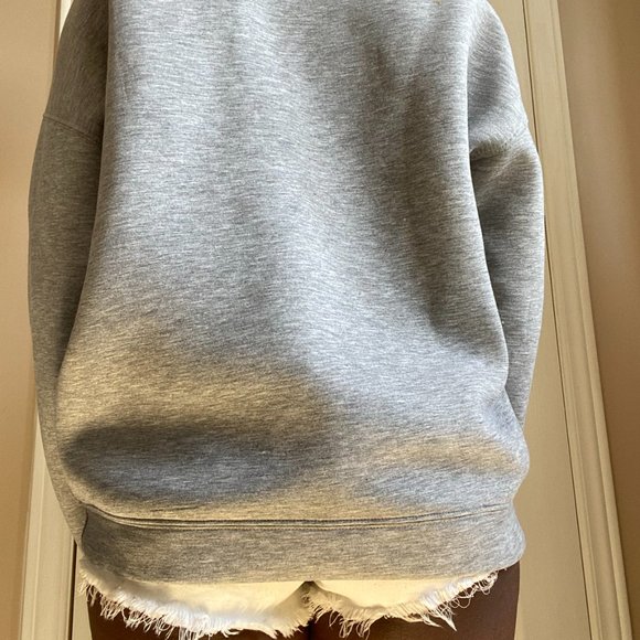 Light Grey Neoprene Sweater - Picture 7 of 9